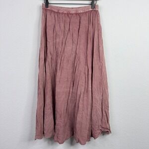 Hoss Intropia Skirt Womens 6‎ Pink Viscose Boho Hippie Whimsigoth Fairy Coquette
